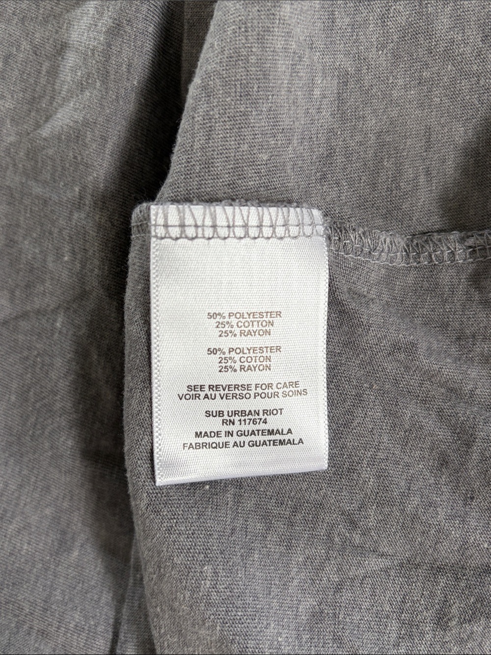Suburban Riot • Poolside Gray Tee Tank S - Picture 4 of 4